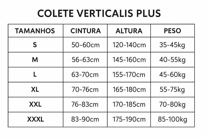 Colete Verticalis Plus – Corrige Postura e Alivia Dores na Coluna